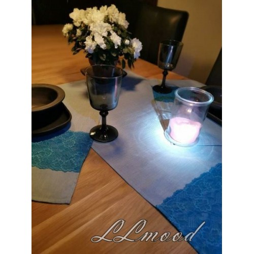 Linen tablecloth set 814